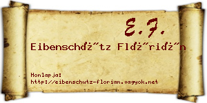 Eibenschütz Flórián névjegykártya